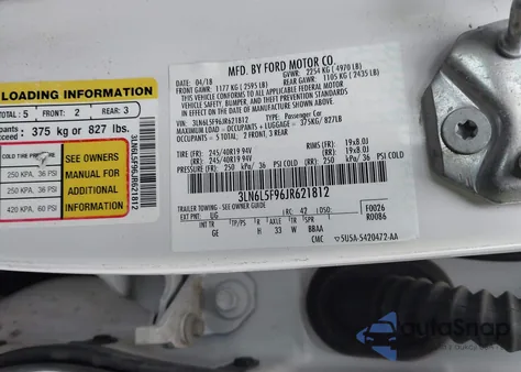 2018 Lincoln Mkz Reserve из США, поврежденный, VIN 3LN6L5F96JR621812